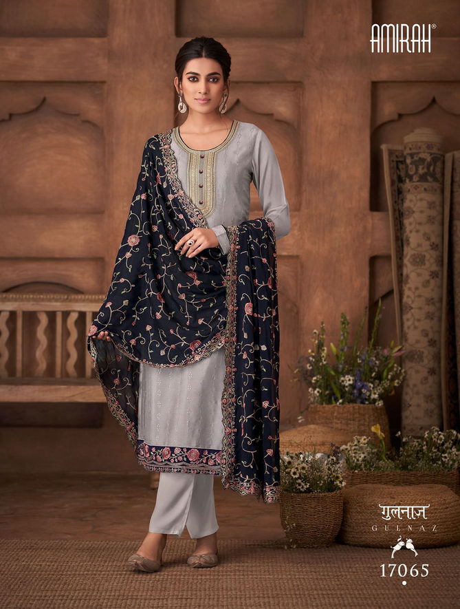 Amirah Gulnaz Vol 2 Chinnon Silk Designer Salwar Kameez Catalog